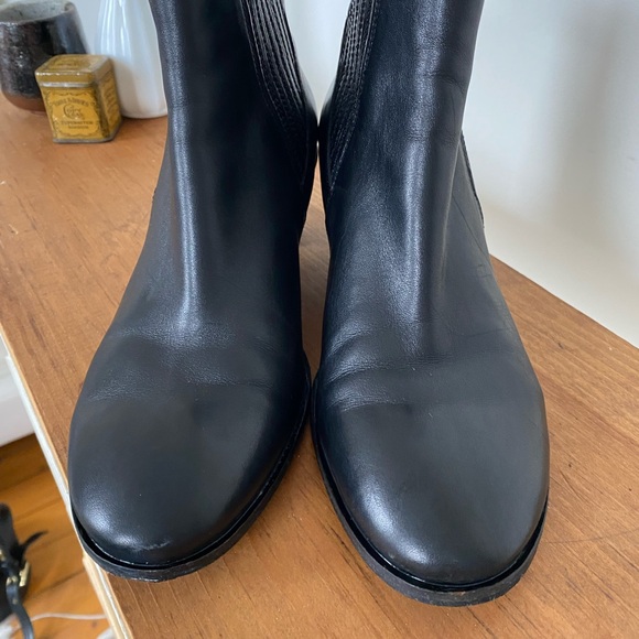 Ecco Black Ankle Boots Size EU 38 - Picture 3 of 6